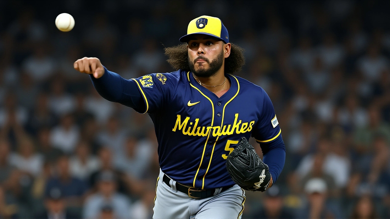 Freddy Peralta hits 200th strikeout, third straight 200‑K season